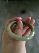 Load image into Gallery viewer, 48-53 mm Type A 100% Natural light green Jadeite Jade bangle group girl/small adult hand Z45