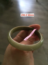 Load image into Gallery viewer, 48-53 mm Type A 100% Natural light green Jadeite Jade bangle group girl/small adult hand Z45