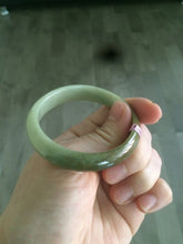 Load image into Gallery viewer, 48-53 mm Type A 100% Natural light green Jadeite Jade bangle group girl/small adult hand Z45