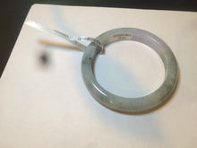 Load image into Gallery viewer, Reserved!. Please don't order. Thanks. 58.6mm certified type A 100% Natural green/purple/gray Jadeite Jade bangle G108-3543