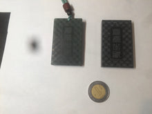 Load image into Gallery viewer, 100% natural dark green/black nephrite jade (青玉) tiger safe and sound pendant J120