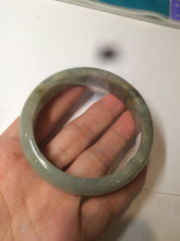 Load image into Gallery viewer, 56.8mm certified Type A 100% Natural green/brown/black Jadeite Jade bangle AR14-4311