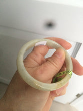 Load image into Gallery viewer, 54.7mm Certificated Type A 100% Natural yellow oval jadeite jade bangle AC37-8526