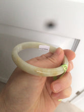 Load image into Gallery viewer, 54.7mm Certificated Type A 100% Natural yellow oval jadeite jade bangle AC37-8526