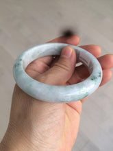 Load image into Gallery viewer, 56mm certificated Type A 100% Natural light green/purple Jadeite Jade bangle L126-9559