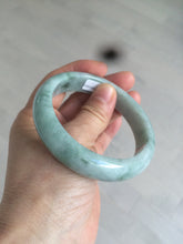 Load image into Gallery viewer, 58.5mm certificated Type A 100% Natural green Jadeite Jade bangle Y111-0484