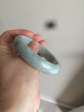Load image into Gallery viewer, 58.5mm certificated Type A 100% Natural green Jadeite Jade bangle Y111-0484