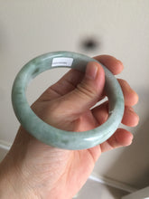 Load image into Gallery viewer, 58.5mm certificated Type A 100% Natural green Jadeite Jade bangle Y111-0484