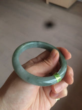 Load image into Gallery viewer, 54.6mm certified type A 100% Natural dark green/brown Jadeite Jade bangle Z87-7247