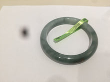 Load image into Gallery viewer, 54.6mm certified type A 100% Natural dark green/brown Jadeite Jade bangle Z87-7247