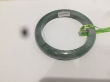 Load image into Gallery viewer, 54.6mm certified type A 100% Natural dark green/brown Jadeite Jade bangle Z87-7247
