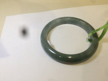 Load image into Gallery viewer, 54.6mm certified type A 100% Natural dark green/brown Jadeite Jade bangle Z87-7247