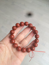 Load image into Gallery viewer, 10-11.9mm 100% natural red agate bracelet CB33