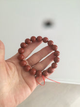Load image into Gallery viewer, 10-11.9mm 100% natural red agate bracelet CB33