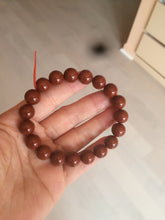 Load image into Gallery viewer, 10-11.9mm 100% natural red agate bracelet CB33