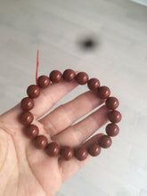 Load image into Gallery viewer, 10-11.9mm 100% natural red agate bracelet CB33