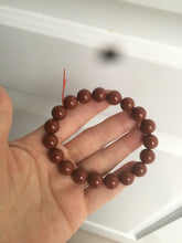 Load image into Gallery viewer, 10-11.9mm 100% natural red agate bracelet CB33