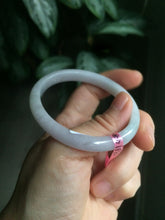 Load image into Gallery viewer, 51.3mm Certified Type A 100% Natural light purple jadeite jade bangle U12-3156