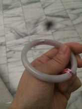Load image into Gallery viewer, 51.3mm Certified Type A 100% Natural light purple jadeite jade bangle U12-3156