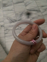 Load image into Gallery viewer, 51.3mm Certified Type A 100% Natural light purple jadeite jade bangle U12-3156