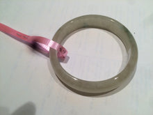 Load image into Gallery viewer, 53mm Certified Type A 100% Natural icy watery yellow/light green Jadeite Jade bangle U3-5619