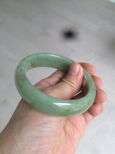 Load image into Gallery viewer, 56.7mm certified 100% Natural green/yellow/brown nephrite Jade bangle HE56-8451
