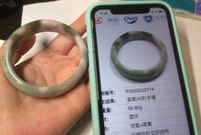 Load image into Gallery viewer, 51.5mm certified Type A 100% Natural green/purple/brown Jadeite Jade bangle N99-3774