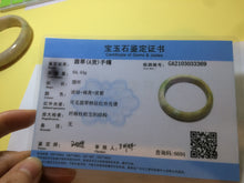 Load image into Gallery viewer, 58.5mm Certified 100% natural Type A green/brown/purple jadeite jade bangle Q51-3369