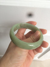 Load image into Gallery viewer, 56.7mm certified 100% Natural green/yellow/brown nephrite Jade bangle HE56-8451