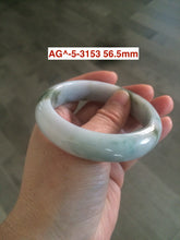 Load image into Gallery viewer, Sale! Certified type A 100% 55-61mm Natural green/white/purple Jadeite bangle group AG6