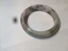 Load image into Gallery viewer, 51.5mm certified Type A 100% Natural green/purple/brown Jadeite Jade bangle N99-3774