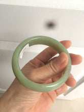 Load image into Gallery viewer, 56.7mm certified 100% Natural green/yellow/brown nephrite Jade bangle HE56-8451