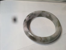 Load image into Gallery viewer, 51.5mm certified Type A 100% Natural green/purple/brown Jadeite Jade bangle N99-3774