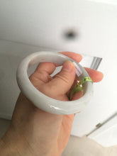 Load image into Gallery viewer, 58.5mm Certified Type A 100% Natural light green/red jadeite jade bangle AD3-3048