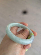 Load image into Gallery viewer, 53mm Certified Type A 100% Natural light green/purple Jadeite jade bangleZ90-2746