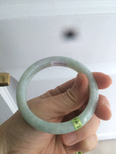 Load image into Gallery viewer, 53mm Certified Type A 100% Natural light green/purple Jadeite jade bangleZ90-2746