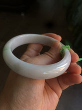 Load image into Gallery viewer, 58.9mm certificated Type A 100% Natural sunny green/purple/red/white Jadeite Jade bangle AK4-8620