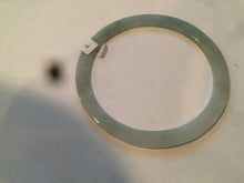 Load image into Gallery viewer, 57.5mm Certified Type A 100% Natural icy light green super thin style Jadeite bangle L137-8304