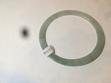 Load image into Gallery viewer, 57.5mm Certified Type A 100% Natural icy light green super thin style Jadeite bangle L137-8304