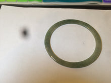 Load image into Gallery viewer, 58.5mm Type A 100% Natural icy light green super thin style Jadeite bangle L138