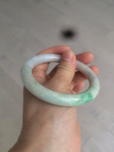 Load image into Gallery viewer, 57mm certified Type A 100% Natural sunny green/white/purple/brown(FU LU Shou) round cut Jadeite Jade bangle AF78-8925