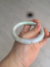 Load image into Gallery viewer, 57mm certified Type A 100% Natural sunny green/white/purple/brown(FU LU Shou) round cut Jadeite Jade bangle AF78-8925