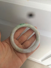 Load image into Gallery viewer, 57mm certified Type A 100% Natural sunny green/white/purple/brown(FU LU Shou) round cut Jadeite Jade bangle AF78-8925
