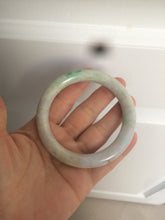 Load image into Gallery viewer, 57mm certified Type A 100% Natural sunny green/white/purple/brown(FU LU Shou) round cut Jadeite Jade bangle AF78-8925