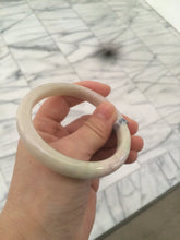 Load image into Gallery viewer, 56.5mm certified 100% natural green/white/yellow/purple jadeite jade bangle AK2-2480