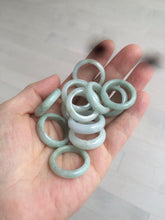 Load image into Gallery viewer, 100% natural type A green/white/yellow/dark green jadeite jade band ring F104 (Add on item, not sale individually.)