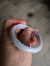 Load image into Gallery viewer, 51.3mm Certified Type A 100% Natural green light purple Jadeite Jade oval bangle AD53-3154