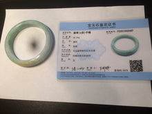 Load image into Gallery viewer, 55.8mm Certified type A 100% Natural green yellow Jadeite bangle Y121-2487