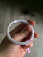 Load image into Gallery viewer, 51.3mm Certified Type A 100% Natural green light purple Jadeite Jade oval bangle AD53-3154