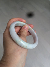 Load image into Gallery viewer, 59mm certified 100% natural green/purple/yellow jadeite jade bangle AD88-7516